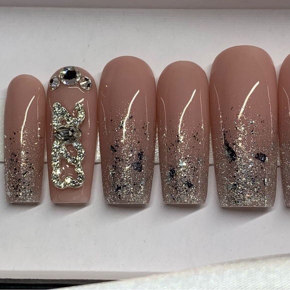 2023 Winter Glitter Fade Press On Nails - Picture 7 of 9